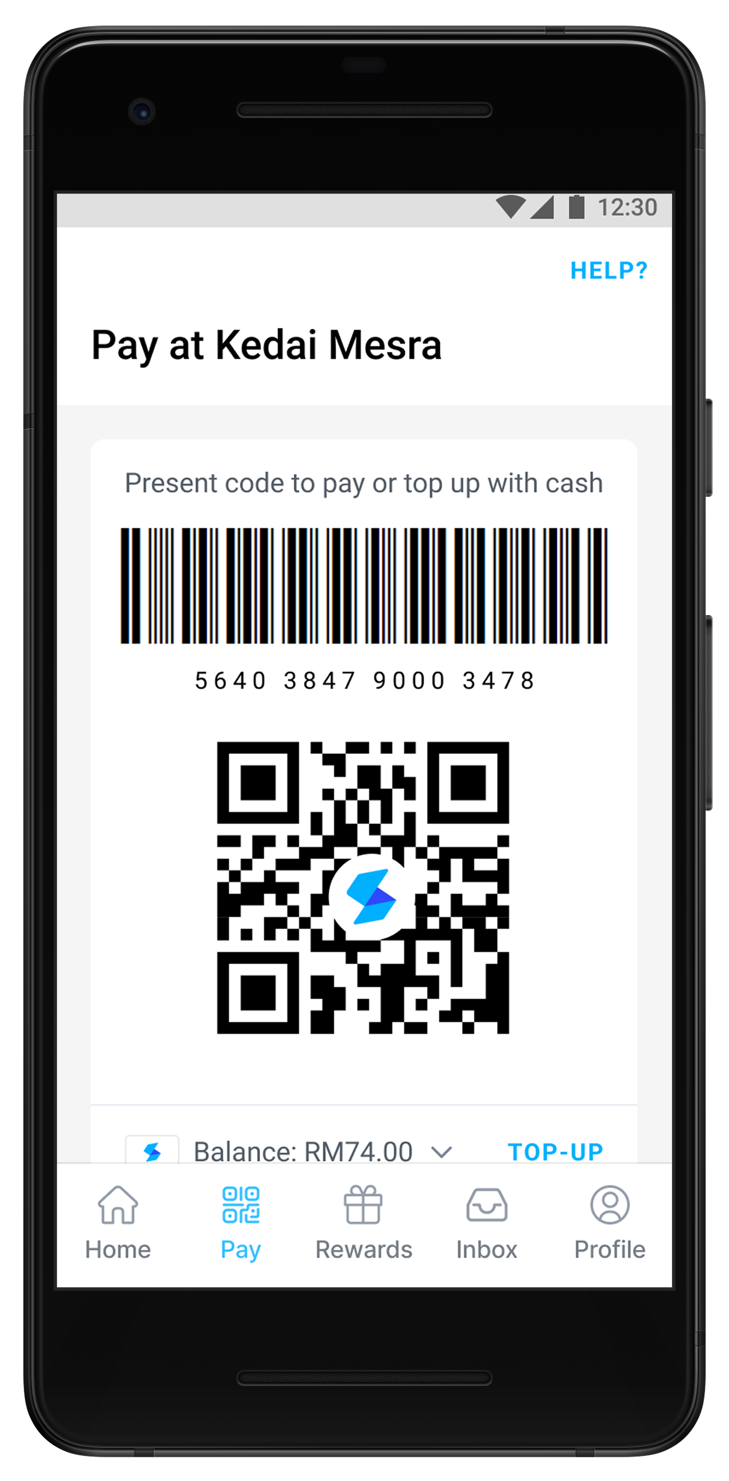 Setel Lite - step screen 2